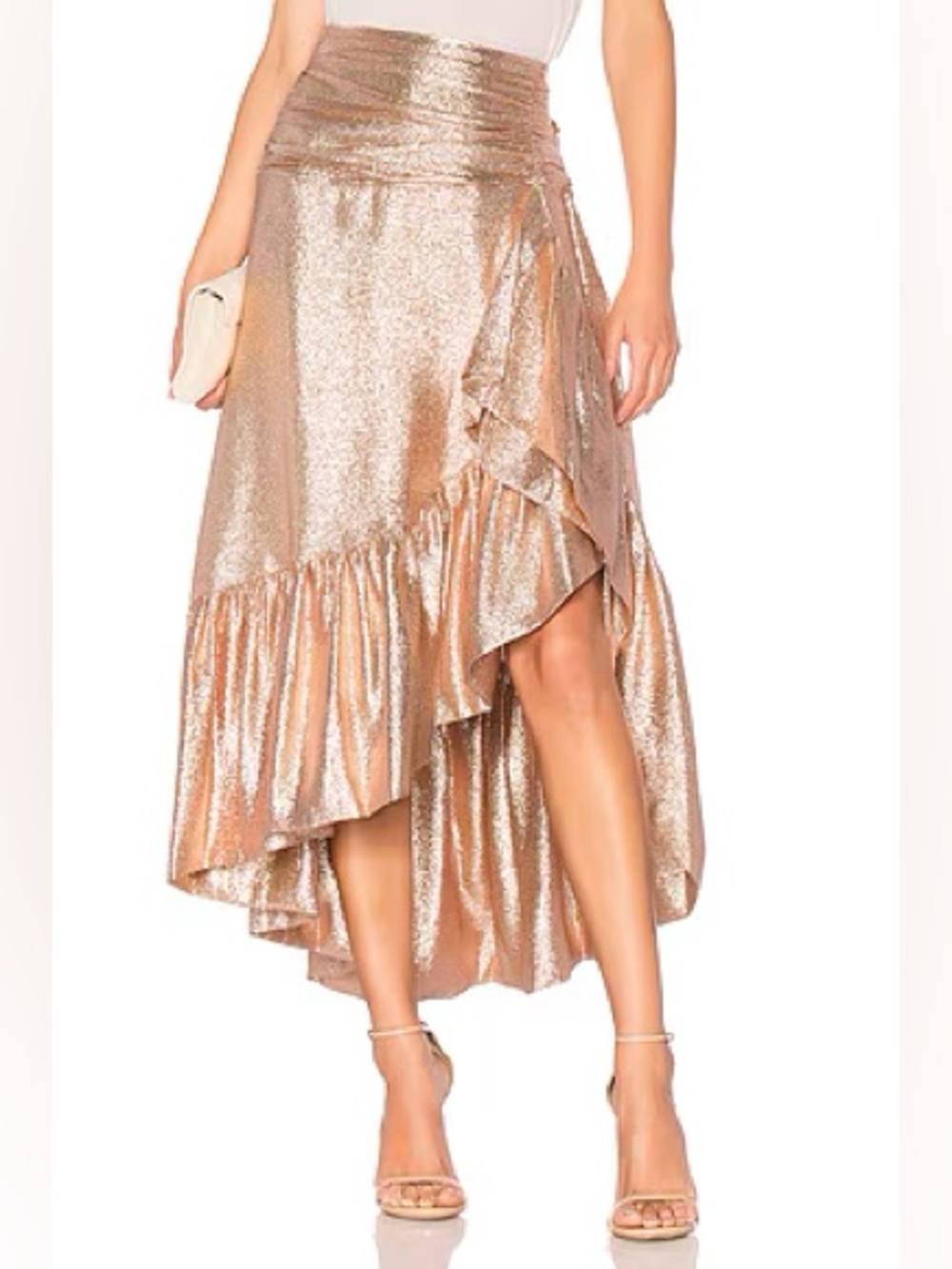 Ulla Johnson Metallic Axelle Lurex Skirt